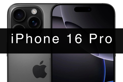 Picture of a black iPhone 16 Pro